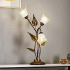 Bordlampe Miranda med 3 lyskilder, bronze