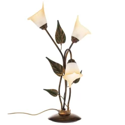 Bordlampe Miranda med 3 lyskilder, bronze