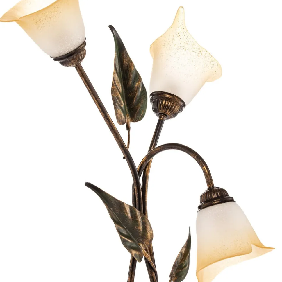 Bordlampe Miranda med 3 lyskilder, bronze