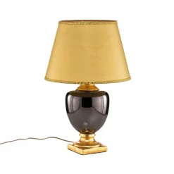 Bordlampe Mozart i spejlet grå/guld