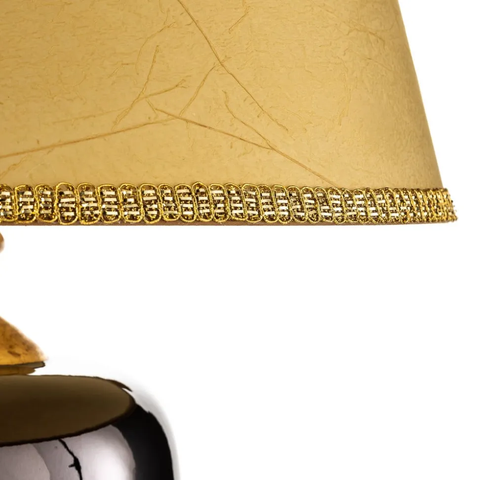 Bordlampe Mozart i spejlet grå/guld