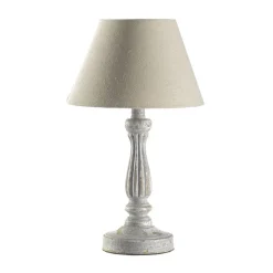 Bordlampe Raffy i ældet træ