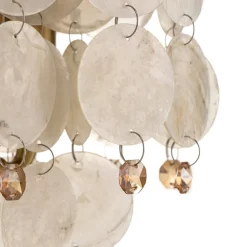Bordlampe Ruben med perlemorskiver