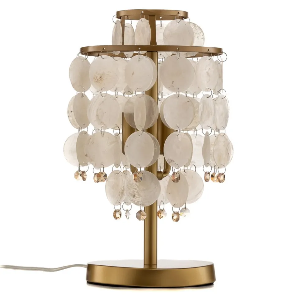 Bordlampe Ruben med perlemorskiver
