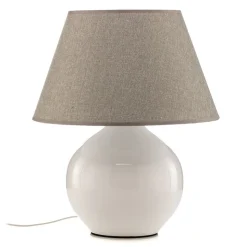 Bordlampe Sfera, højde 53 cm, hvid/grå