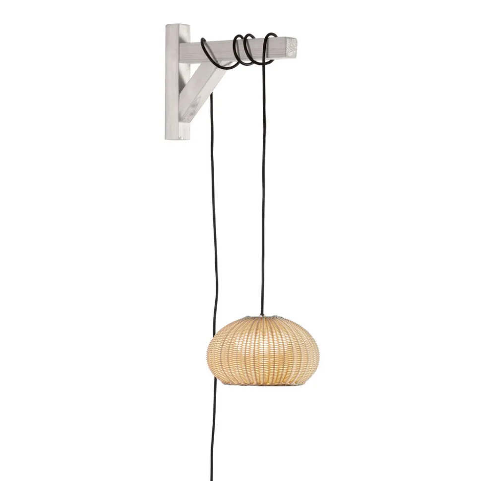 Bover LED-hængelampe Garota, stik hvid/elfenbensfarvet