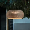 Bover LED-pendellampe til udendørs brug Perris, brun/beige, Ø 47 cm