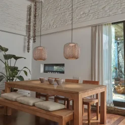 Bover Nans S/31 LED udendørs pendel, brun