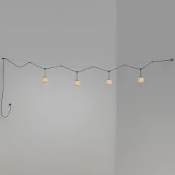 Bover Nans S/16/4L udendørs hængelampe, LED, beige