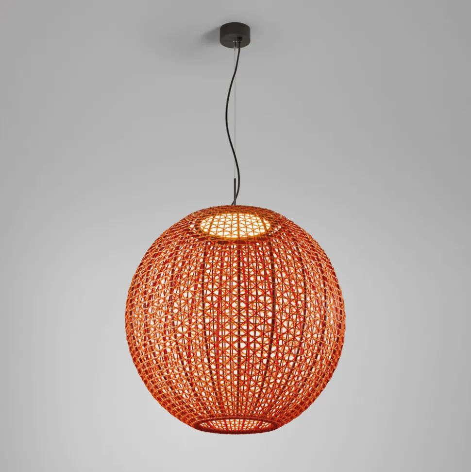 Bover Nans Sphere S/80 LED udendørs pendel rød