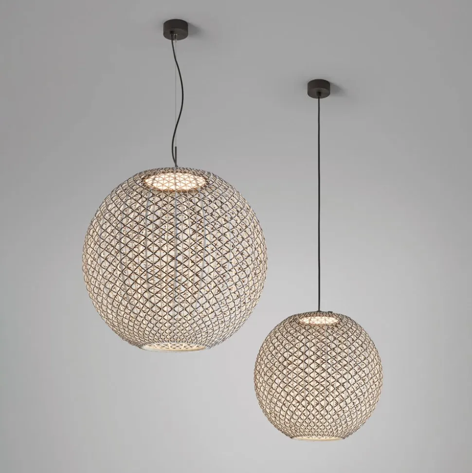 Bover Nans Sphere S/60 LED udendørs pendel brun