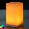 Bærbar bordlampe Cub, app-kontrollerbar, RGBW