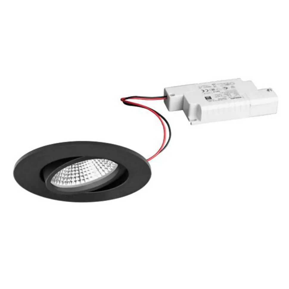 BRUMBERG BB23 indbyg. IP65 RC driver kantet sort