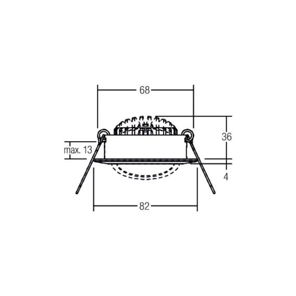 BRUMBERG BB03 indbygning RC driver kantet sort