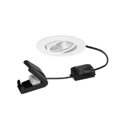 BRUMBERG BB23 LED-spot IP65 tænd/sluk-tilslutningsdåse struktureret hvid