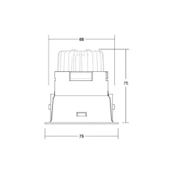 BRUMBERG Binato DALI downlight tilslutningsboks 2.700 K hvid