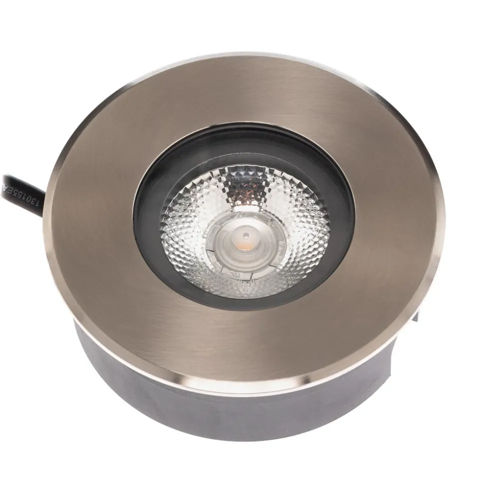 BRUMBERG Hybride Flat LED-gulvlampe til indbygning, 11 cm