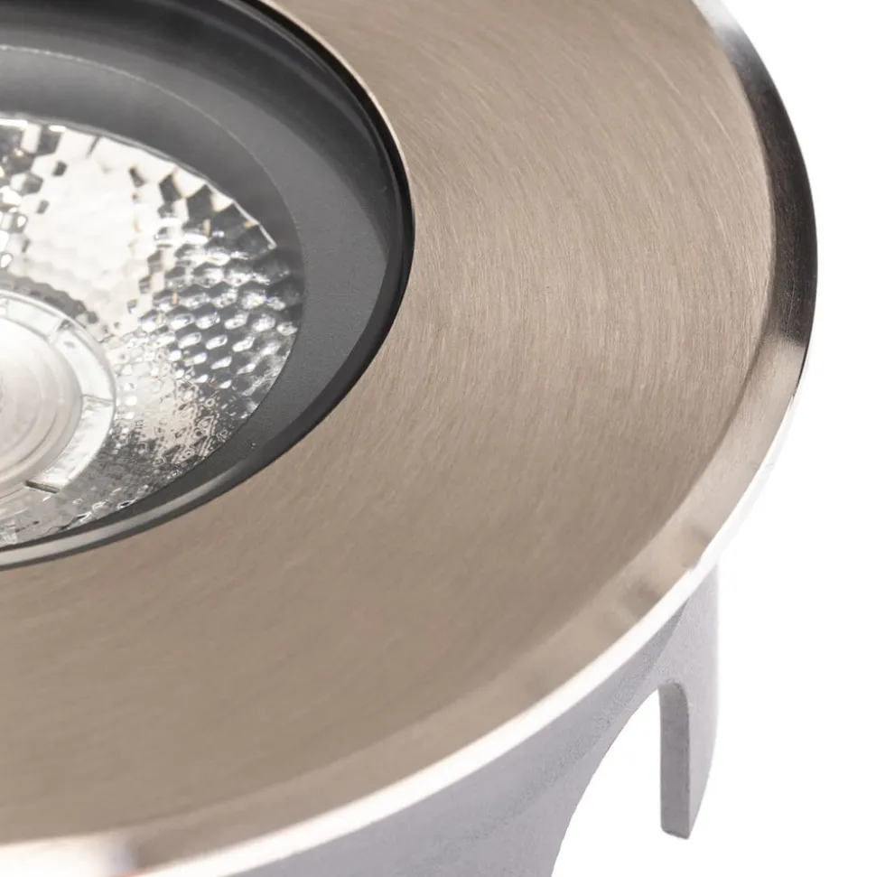 BRUMBERG Hybride Flat LED-gulvlampe til indbygning, 11 cm