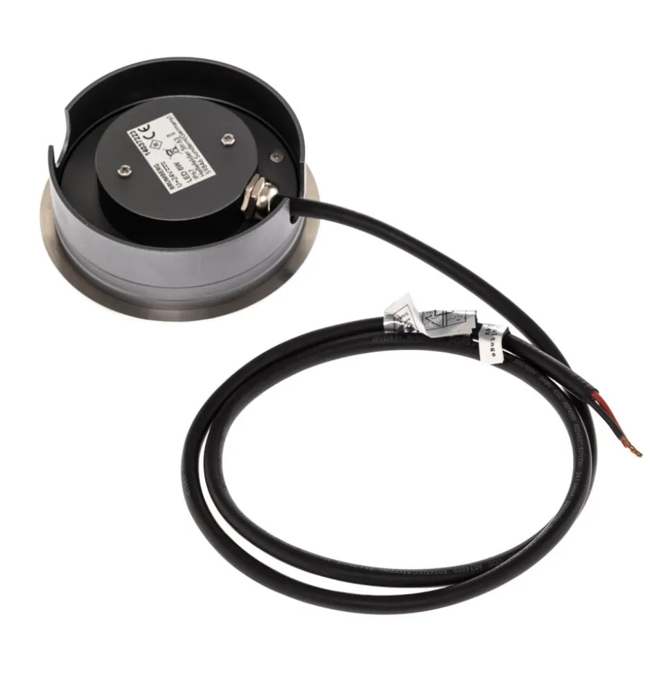 BRUMBERG Hybride Flat LED-gulvlampe til indbygning, 11 cm