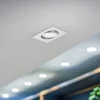 BRUMBERG indbygningsspot IP65 kantet, kobles, krom
