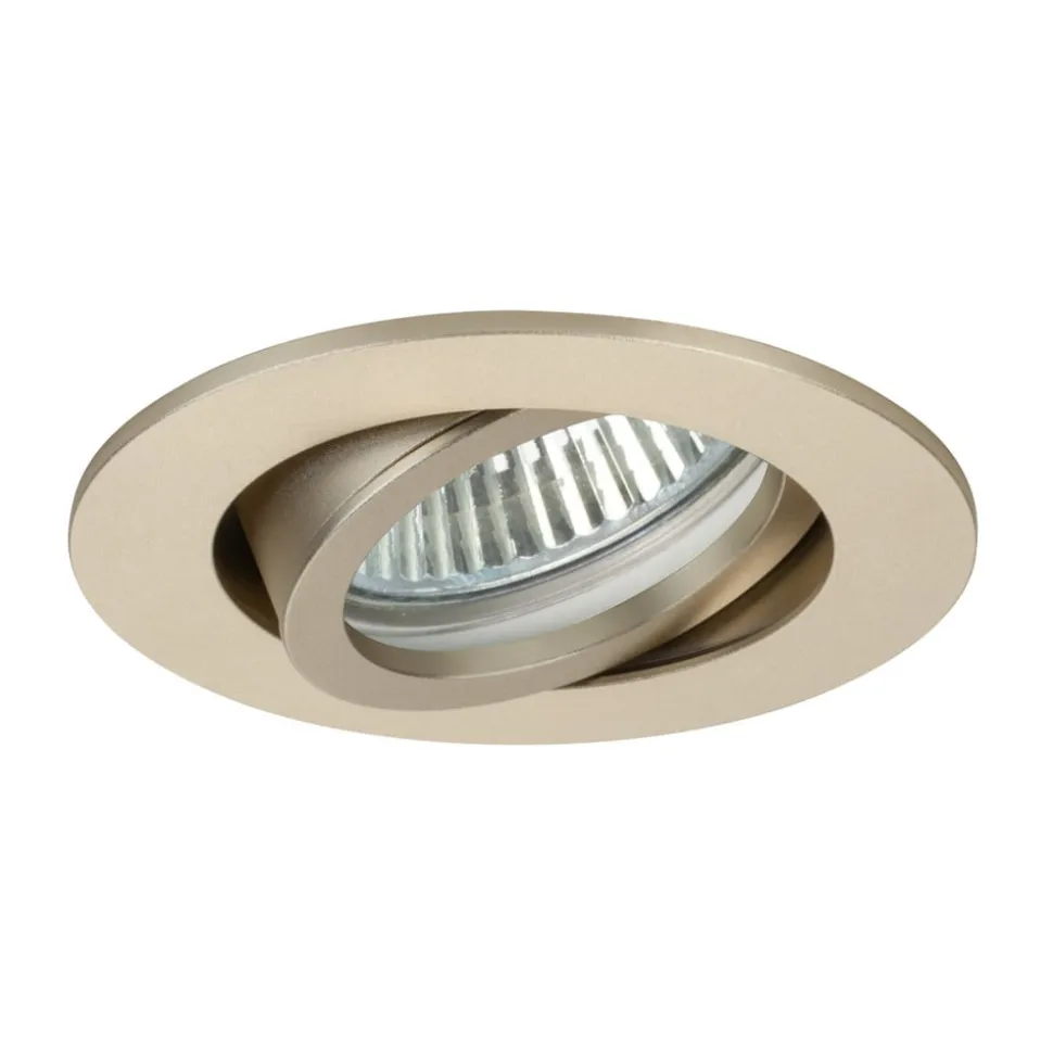 BRUMBERG indbygningsspot Tirrel-R, GU10 fatning, lys guld