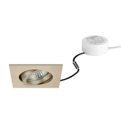 BRUMBERG LED indbygningsspot Tirrel-S, RC, driver rund, lys guld
