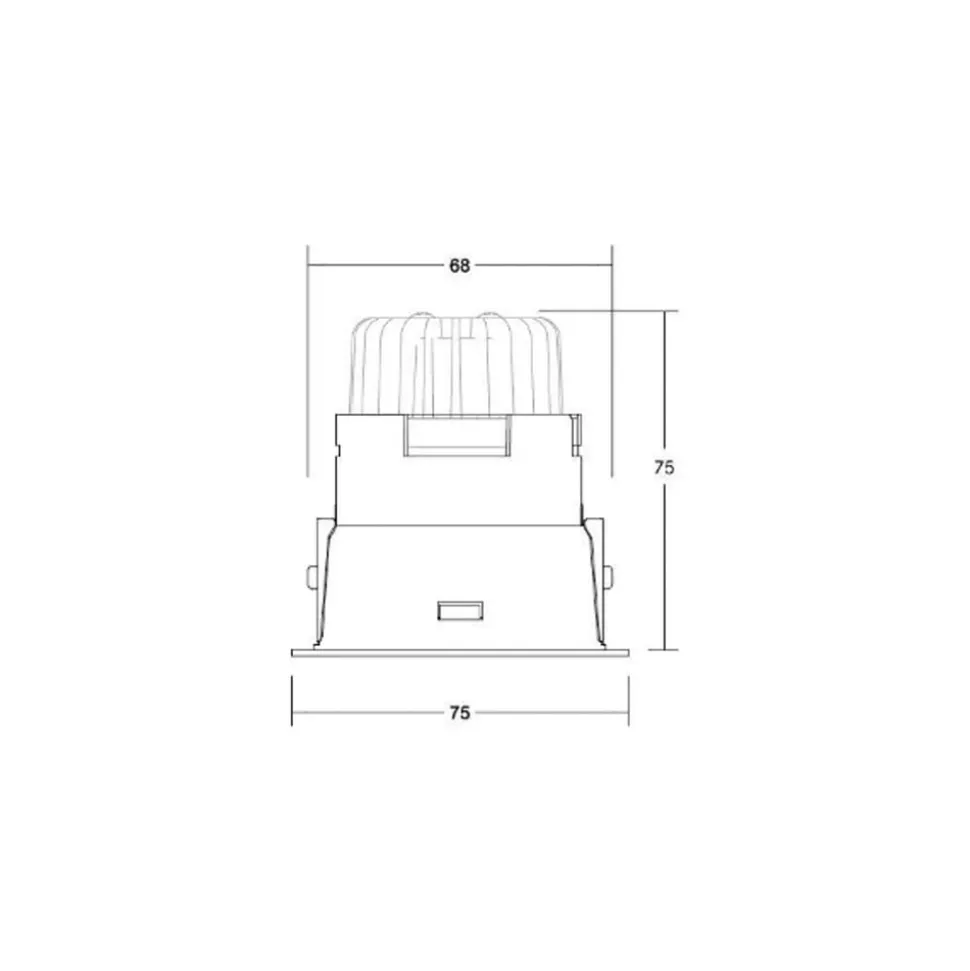BRUMBERG LED-indbygningsdownlight Binato RC-dæmpbar 4000K sort