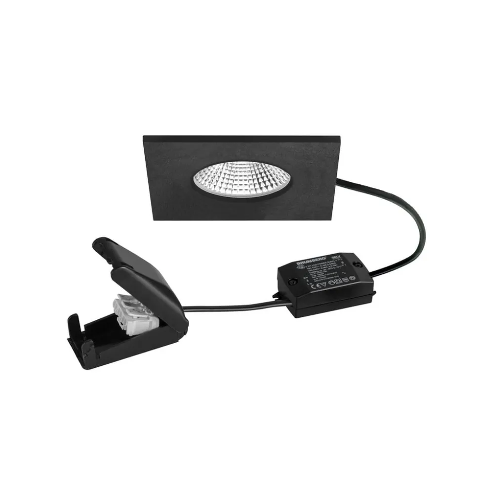 BRUMBERG LED-spot BB21 IP65 on/off tilslutningsboks sort mat
