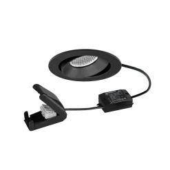 BRUMBERG LED-spot BB35 on/off-tilslutningsdåse struktureret sort