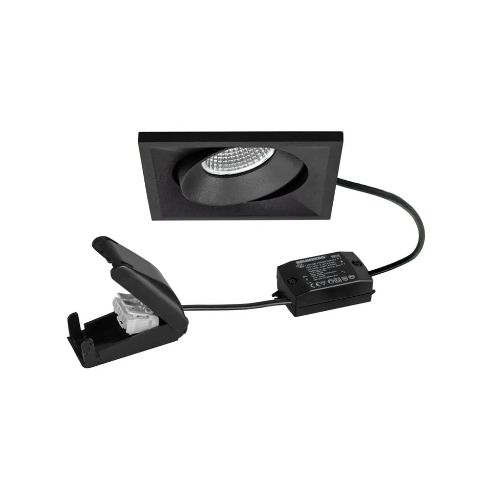 BRUMBERG LED-spot BB38 on/off-tilslutningsdåse struktureret sort