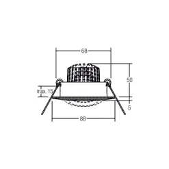 BRUMBERG Spot BB13 dim2warm RC-dim tilslutningsboks, mat nikkel