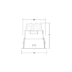 BRUMBERG Spot Binato DALI-dim-to-warm tilslutningsboks sort
