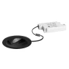 BRUMBERG Tirrel dyb LED indbygningsspot RC, 830, rund, sort