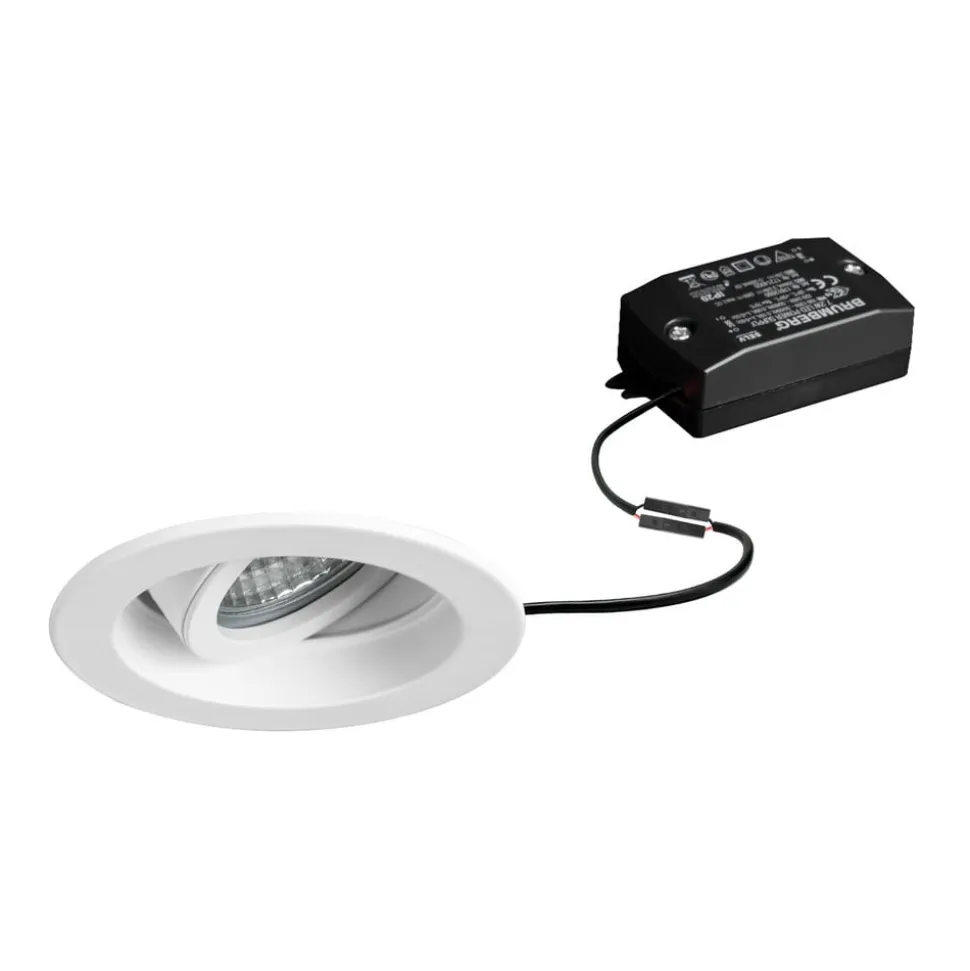 BRUMBERG Tirrel dyb LED indbygningsspot on/off, 830, rund, hvid