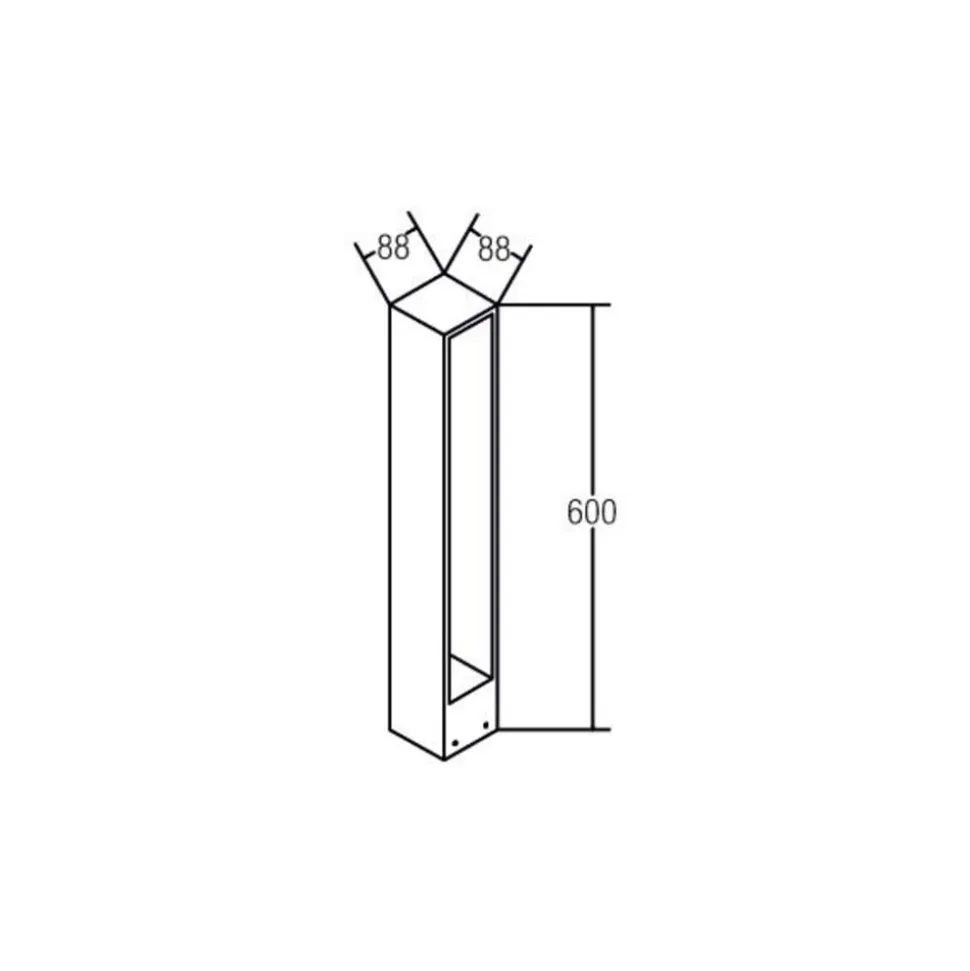 BRUMBERG Trian LED-gadelampe, grafit