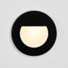 BRUMBERG Wall Kit68 lampe flad rund sort
