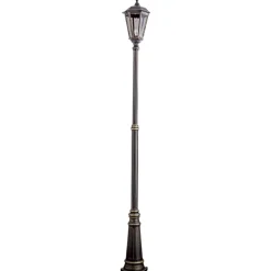 Brun lygtepæl Fabio, m. én lyskilde 211 cm