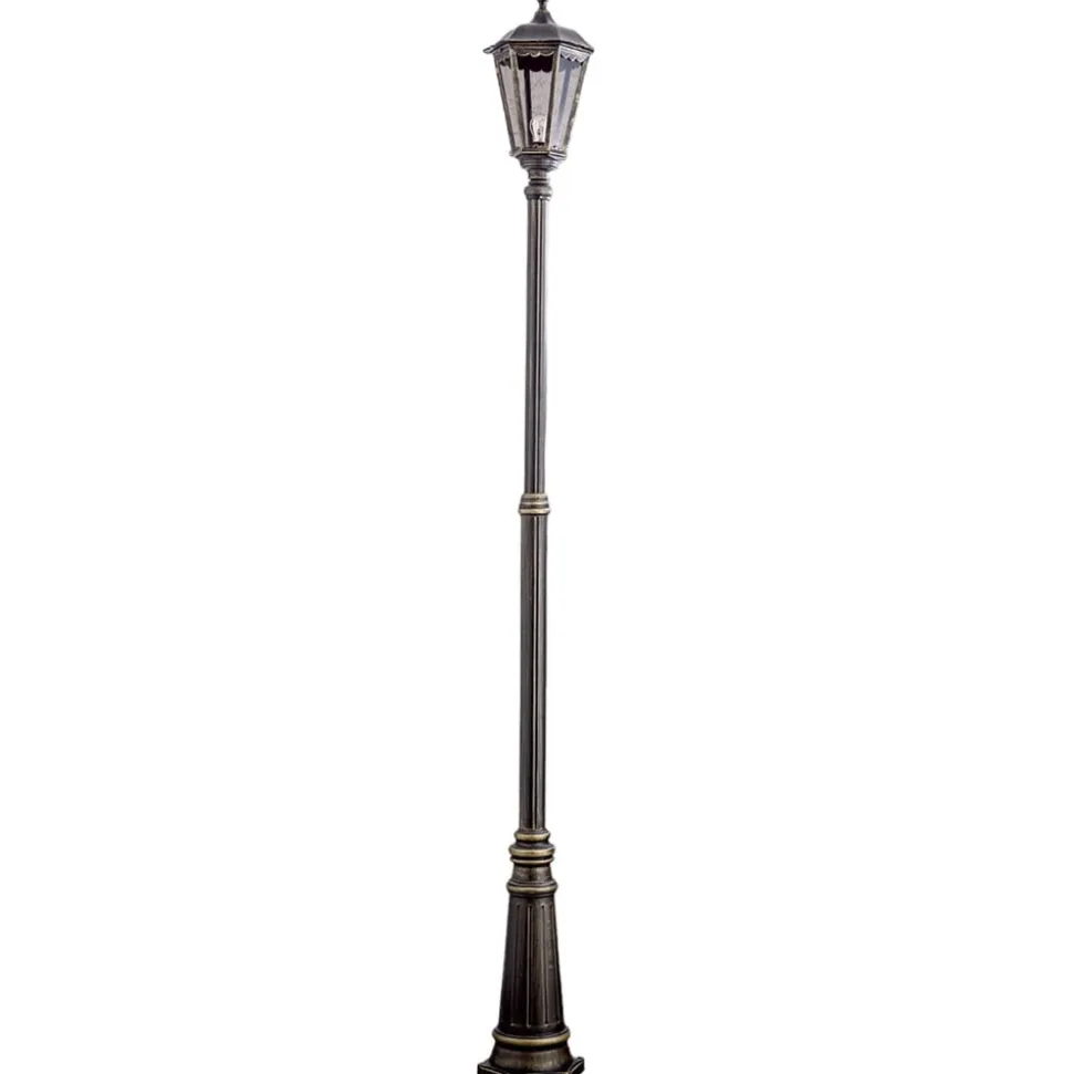 Brun lygtepæl Fabio, m. én lyskilde 211 cm