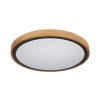 Bruno LED-loftslampe med træramme CCT Ø 30 cm