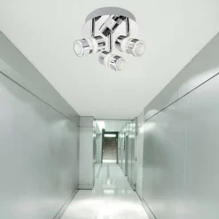 Bubbles LED-loftrondel, IP44, 3 lyskilder