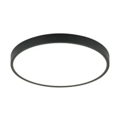 Bully LED-loftslampe i sort, 3.000 K, Ø28cm