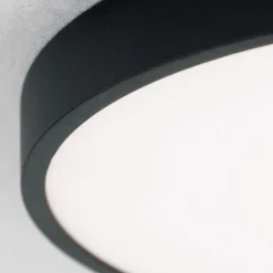 Bully LED-loftslampe i sort, 3.000 K, Ø28cm