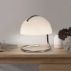 Burano bordlampe, hvid, højde 25 cm, glas/metal, E27