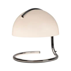 Burano bordlampe, hvid, højde 25 cm, glas/metal, E27