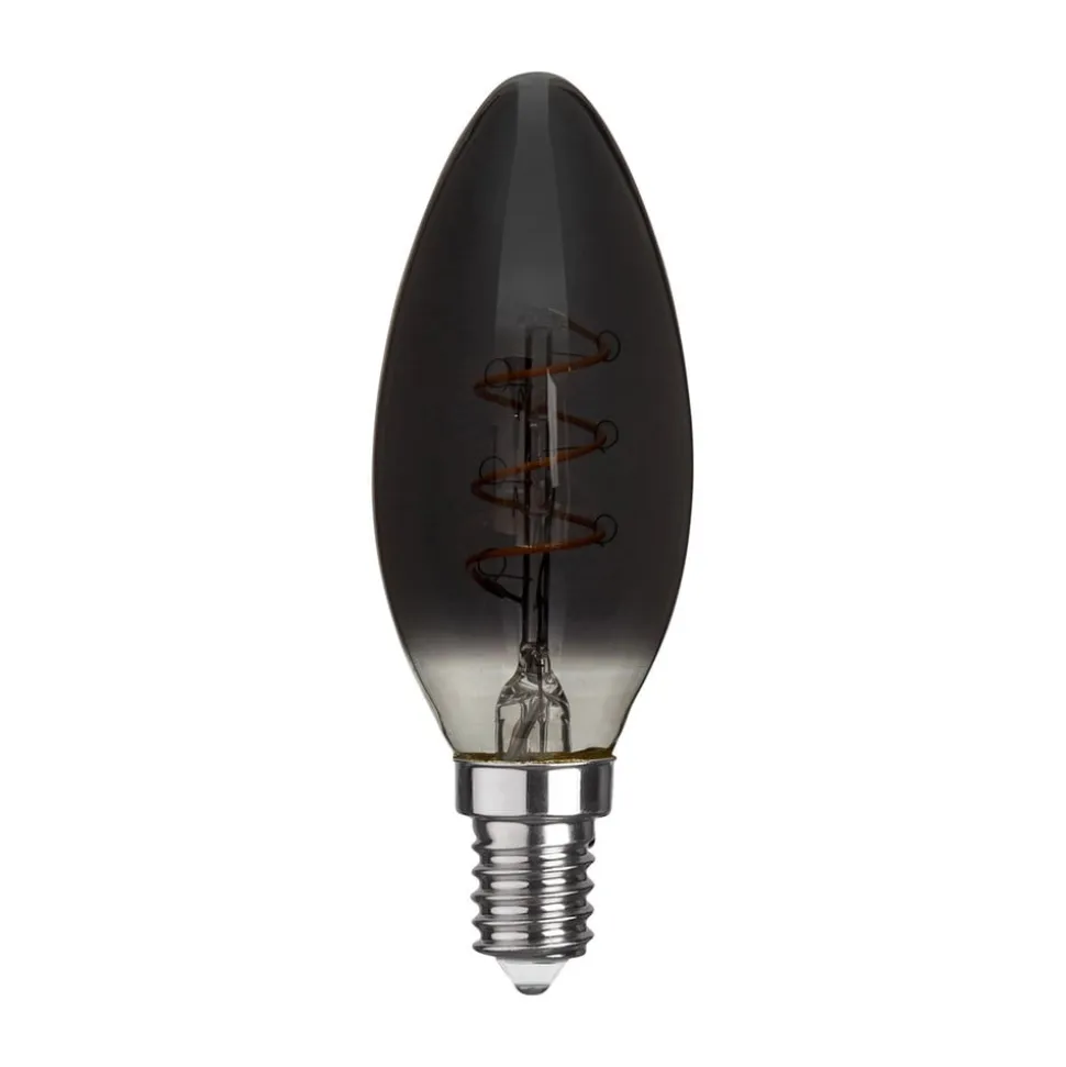 C35 E14 LED-kertepære 3 W 1.800 K 50 lumen, røg
