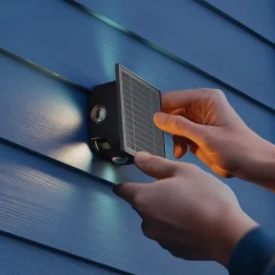 Calex Altamura udendørs LED-væglampe, indirekte, sort