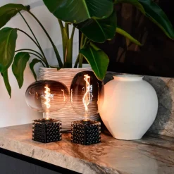 Calex Boden LED-globe E27 5 W filament dæmpes, grå
