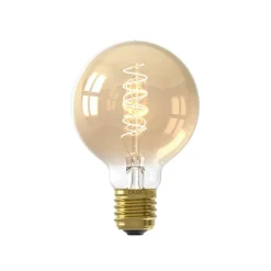 Calex E27 G80 3,8W LED-filament Flex 821 guld dim