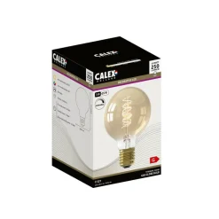 Calex E27 G80 3,8W LED-filament Flex 821 guld dim