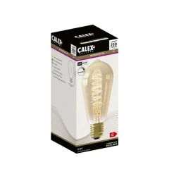 Calex E27 ST64 3,8W LED-filament Flex 821 guld dim